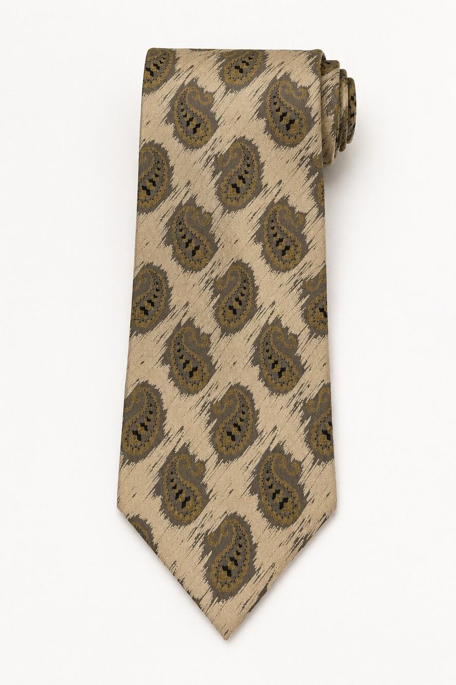 Giorgio Armani Cravatte Vintage Silk Paisley Necktie | Made in Italy